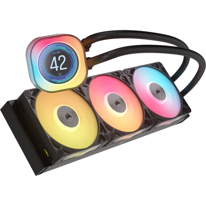 CORSAIR iCUE LINK TITAN RX LCD 360mm AIO Liquid CPU Cooler (Black)