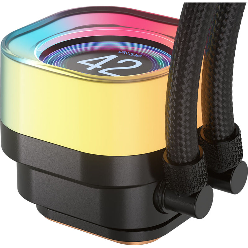 CORSAIR iCUE LINK TITAN RX LCD 360mm AIO Liquid CPU Cooler (Black)