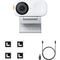 Insta360 Link 2C 4K AI Webcam (Arctic White)