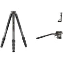 Sportich by Sirui SP124+B5X 4-Section Carbon Fiber Tripod