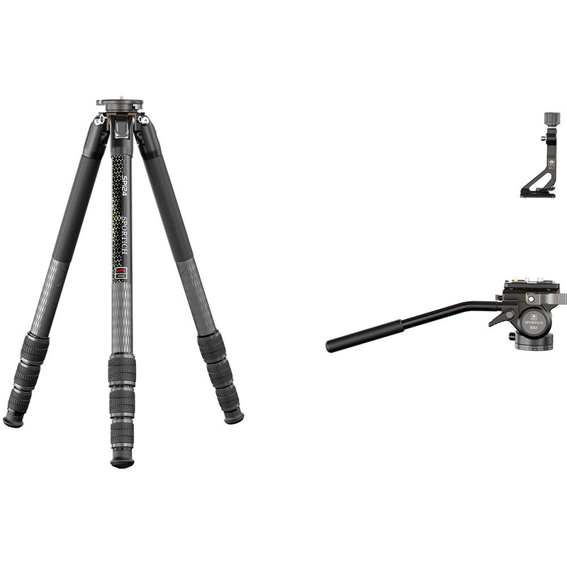 Sportich by Sirui SP124+B5X 4-Section Carbon Fiber Tripod