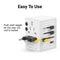 EZQuest WorldTravel 35W GaN 5-Port Wall Charger (White)