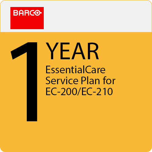Barco 1-Year EssentialCare Service Plan for EC-200/EC-210