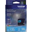 Brother LC10ECEXP INKvestment Super High-Yield Cyan Ink Cartridge (Expired)