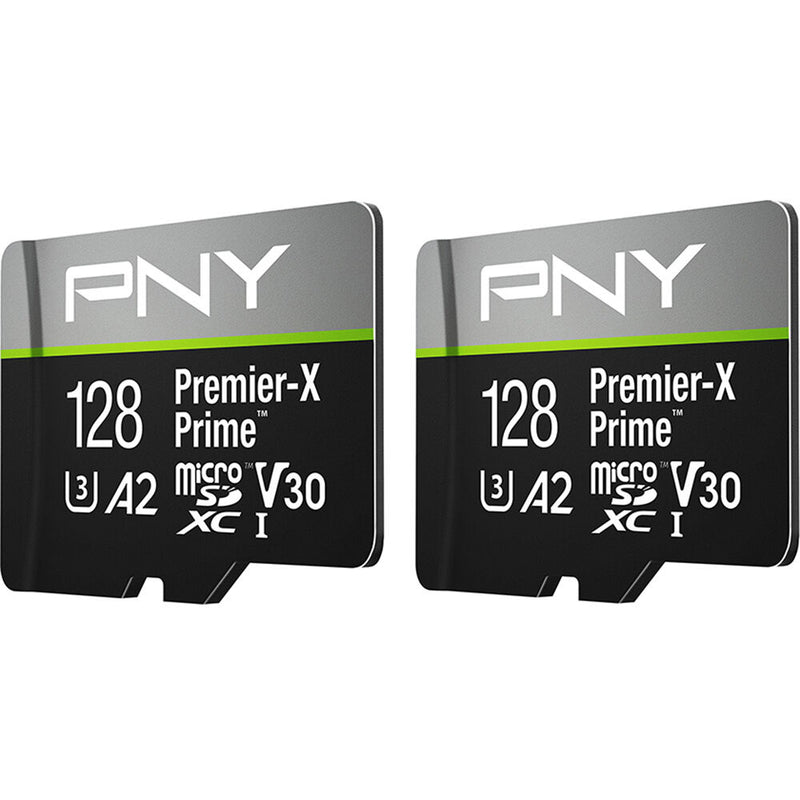 PNY 128GB Premier-X Prime UHS-I microSDXC Memory Card Kit