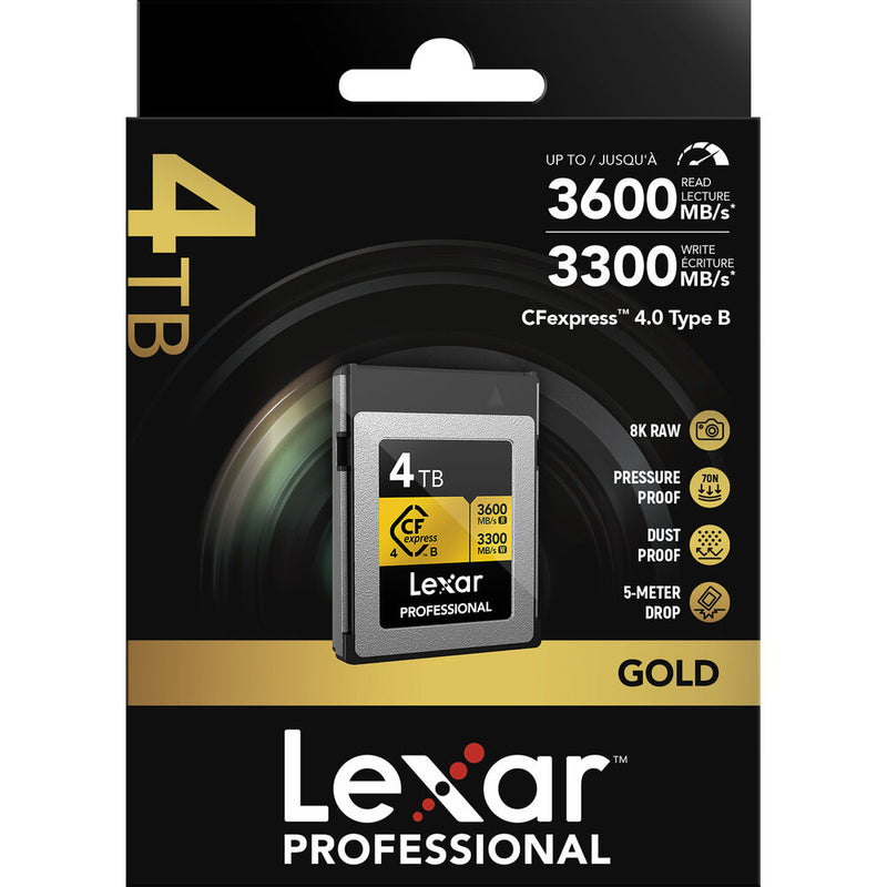 Buy in India Lexar 4TB Professional GOLD CFexpress 4.0 Type B