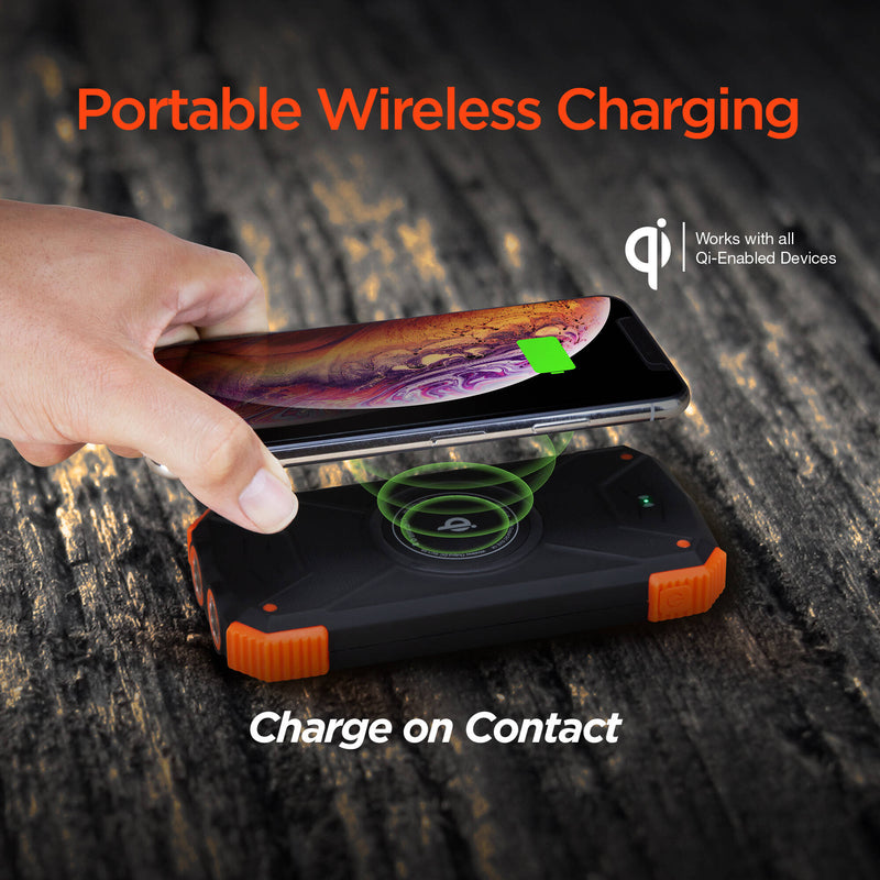 HyperGear Wireless Solar Power Bank (10,000mAh)