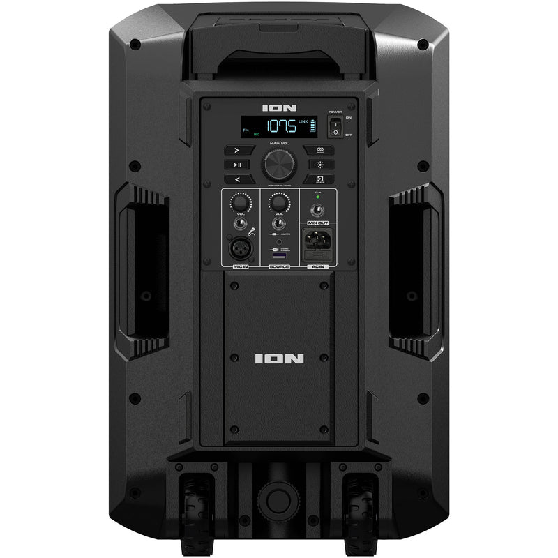 ION Audio Trouper 300 Battery Powered Portable Speaker System with Lights and Wired Mic