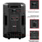 ION Audio Trouper 300 Battery Powered Portable Speaker System with Lights and Wired Mic