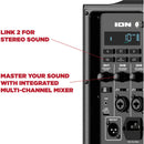 ION Audio Trouper 100 Battery-Powered Portable Speaker System with Bluetooth, FM Radio, and Wired Mic