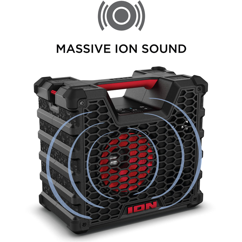 ION Audio Tailgater Tough Rugged Portable All-Weather Wireless Speaker with Bluetooth