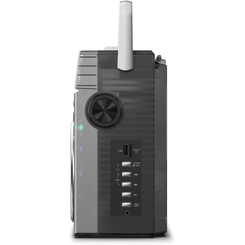 ION Audio Retro Glow Wireless Translucent Boombox with 10-Hour Battery