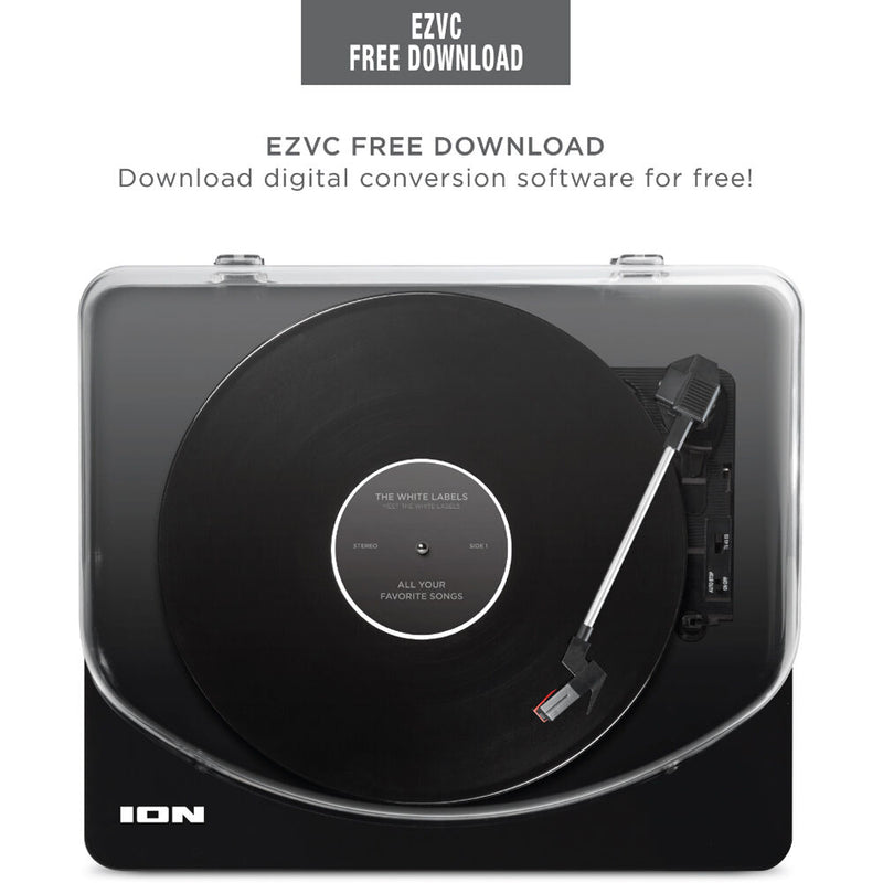 ION Audio Classic LP Manual 3-Speed Turntable with USB & EZ Vinyl Conversion Software
