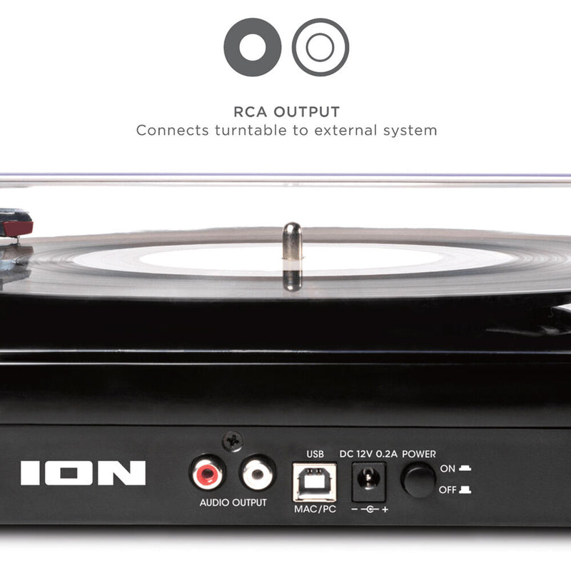 ION Audio Classic LP Manual 3-Speed Turntable with USB & EZ Vinyl Conversion Software