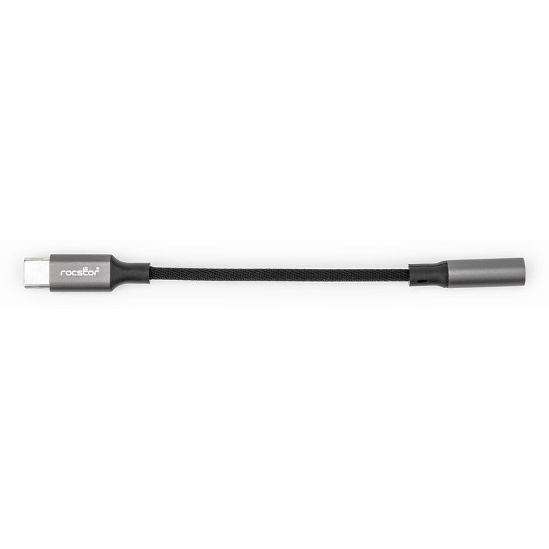 Rocstor USB-C to Hi-Res 3.5mm Audio Adapter (Black)