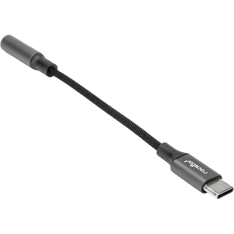 Rocstor USB-C to Hi-Res 3.5mm Audio Adapter (Black)