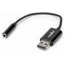Rocstor USB-A to 3.5mm Audio Adapter (Black)