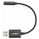 Rocstor USB-A to 3.5mm Audio Adapter (Black)