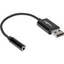 Rocstor USB-A to 3.5mm Audio Adapter (Black)