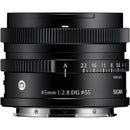 Sigma 45mm f/2.8 DG Contemporary Lens (L-Mount, Black)