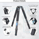 ARTCISE AS88C Carbon Fiber Tripod with 75mm Bowl (Black)