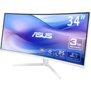 ASUS VU34WCIP-W 34" 1440p HDR Ultrawide Curved Eye Care Monitor
