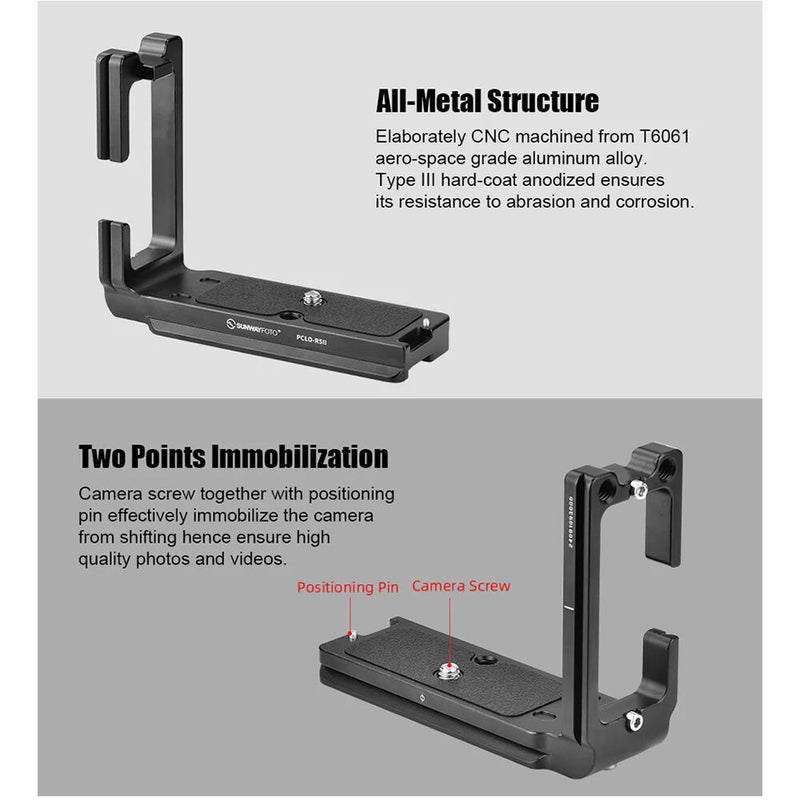 Sunwayfoto Custom L-Bracket for Canon EOS R5 II
