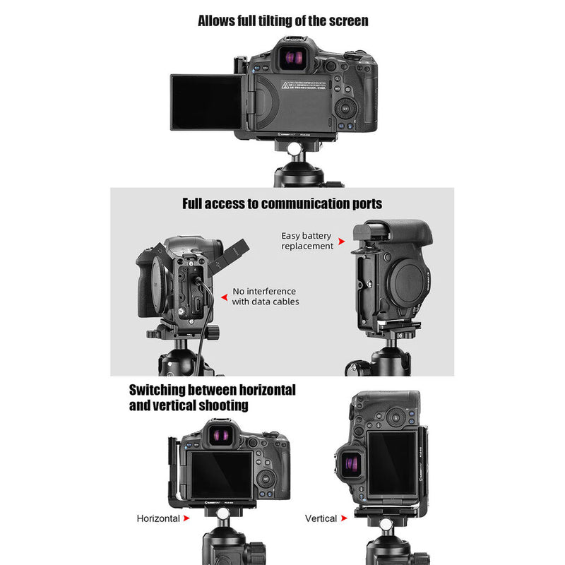 Sunwayfoto Custom L-Bracket for Canon EOS R5 II