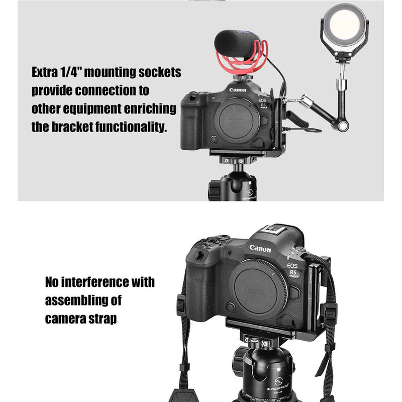 Sunwayfoto Custom L-Bracket for Canon EOS R5 II