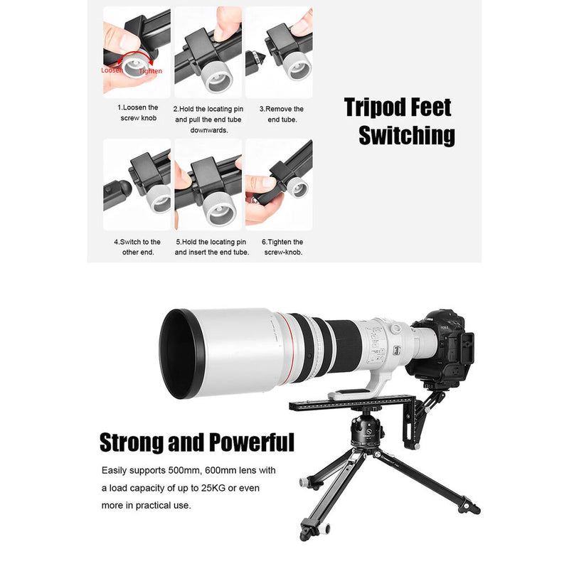 Sunwayfoto T1A21 Aluminum Tabletop Tripod