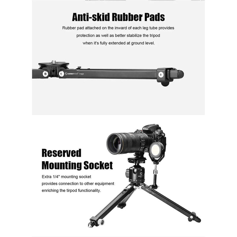 Sunwayfoto T1A21 Aluminum Tabletop Tripod