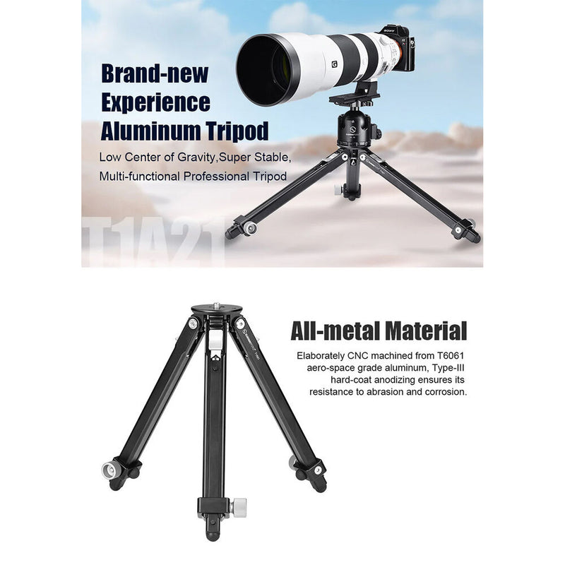 Sunwayfoto T1A21 Aluminum Tabletop Tripod