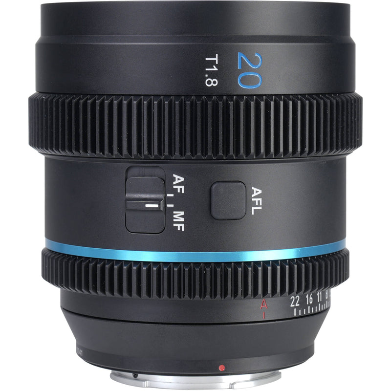 Sirui 20mm T1.8 1.33x S35 AF Anamorphic Lens (Nikon Z, Blue Flares)