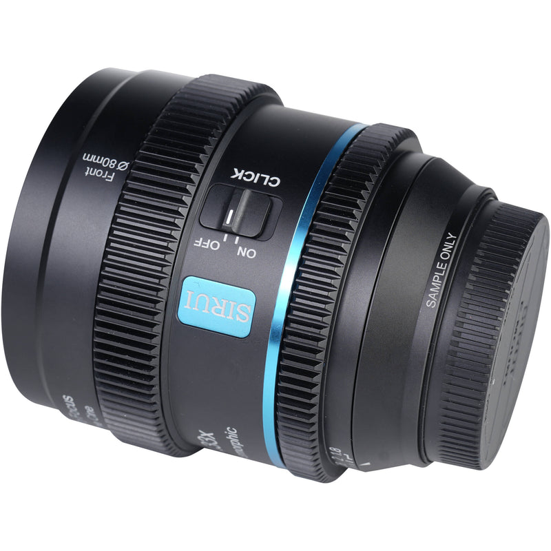 Sirui 20mm T1.8 1.33x S35 AF Anamorphic Lens (Nikon Z, Blue Flares)