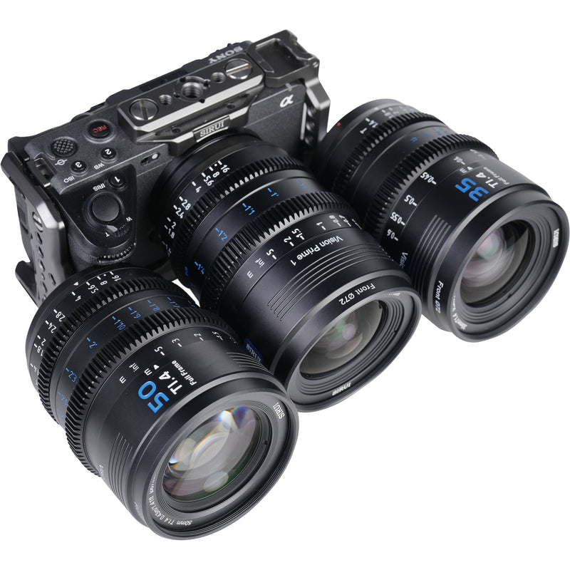 Sirui VP-1 Vision Prime T1.4 Full-Frame Cine 3-Lens Kit (Multi-Mount, Black)