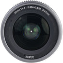 Sirui VP-1 Vision Prime 24mm T1.4 Full-Frame Cine Lens (Multi-Mount, Metal Gray)