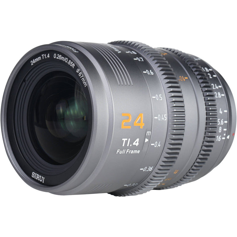 Sirui VP-1 Vision Prime 24mm T1.4 Full-Frame Cine Lens (Multi-Mount, Metal Gray)