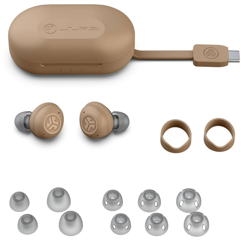 JLab Hear OTC Wireless Hearing Aid Earbuds (Beige)