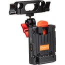 Dynacore Tiny Series V-Mount Battery Plate with 15mm Rod Swivel Mount