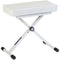 QuikLok BX-8 Height Adjustable Small Piano Bench (White)