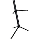 QuikLok Slim Keyboard Stand for 61-Key Keyboards (1 Tier, Black)