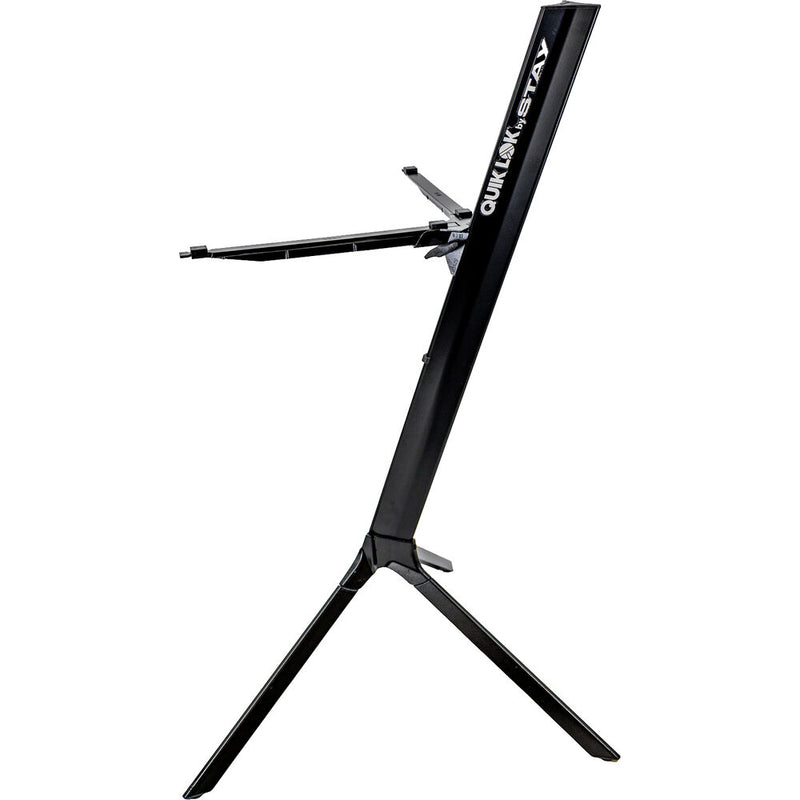 QuikLok Slim Keyboard Stand for 61-Key Keyboards (1 Tier, Black)