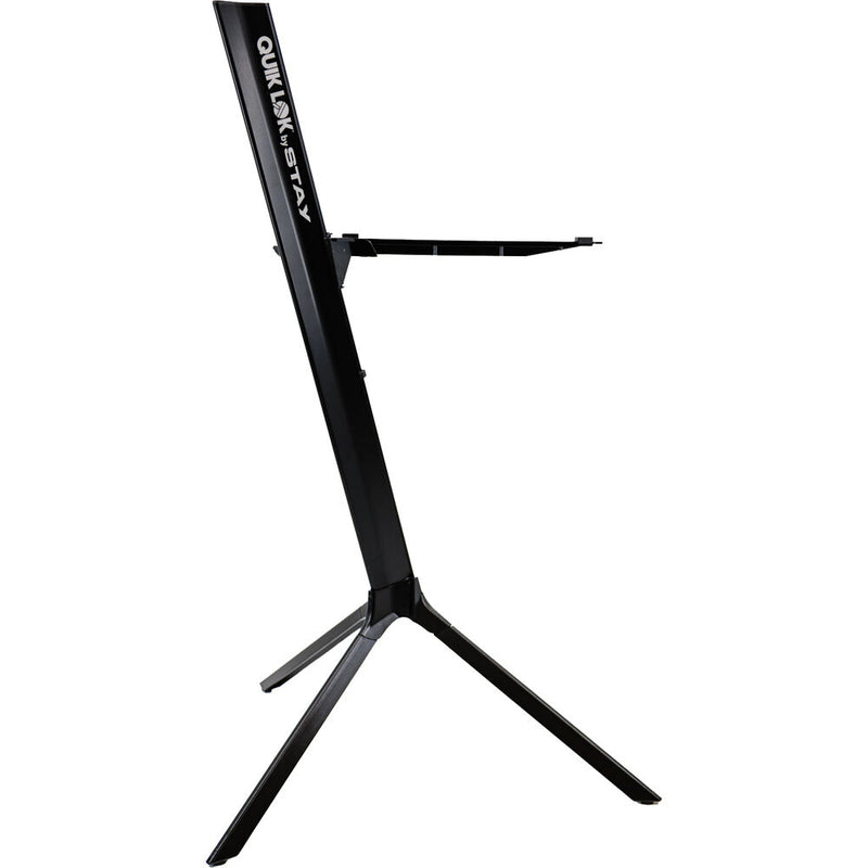 QuikLok Slim Keyboard Stand for 61-Key Keyboards (1 Tier, Black)