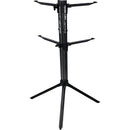 QuikLok Slim Keyboard Stand for 61-Key Keyboards (2 Tier, Black)
