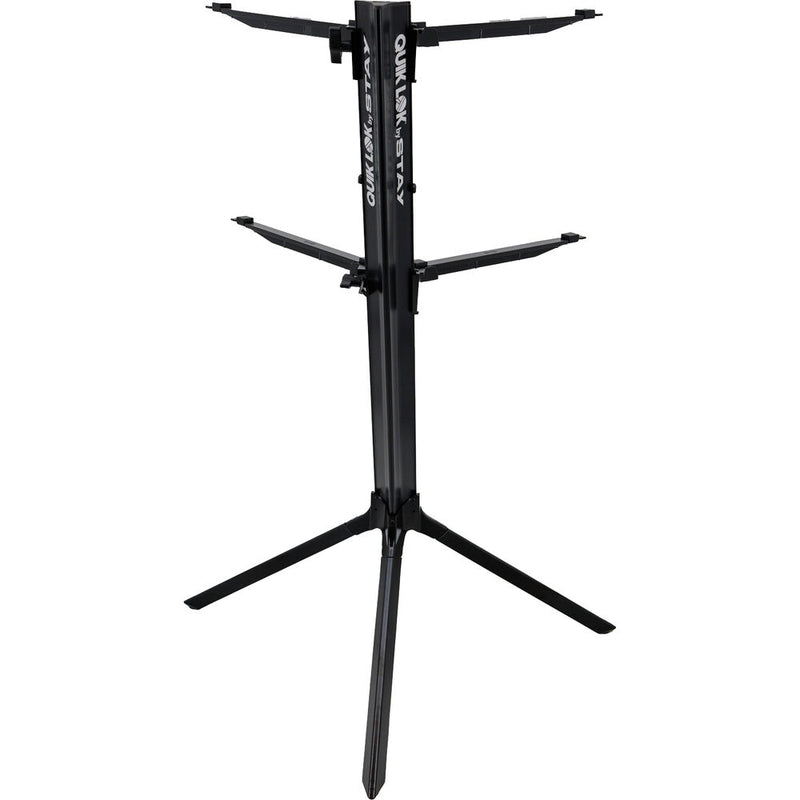 QuikLok Slim Keyboard Stand for 61-Key Keyboards (2 Tier, Black)