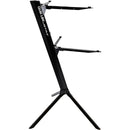 QuikLok Slim Keyboard Stand for 61-Key Keyboards (2 Tier, Black)