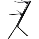 QuikLok Slim Keyboard Stand for 61-Key Keyboards (2 Tier, Black)