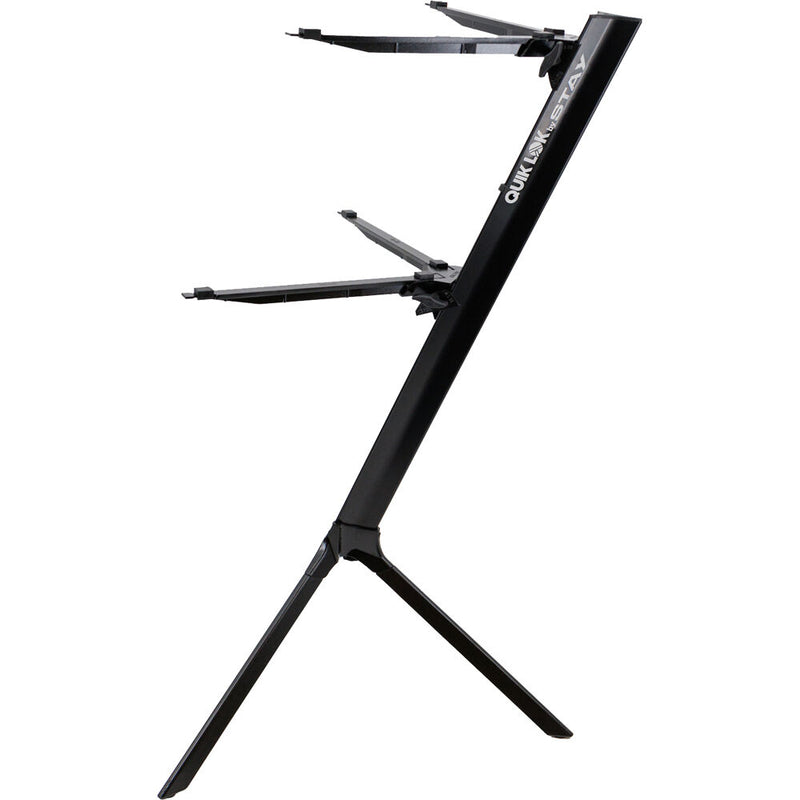QuikLok Slim Keyboard Stand for 61-Key Keyboards (2 Tier, Black)