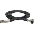 Hosa Technology 3-Pin XLR Female to XLR Angled Male Cable - 15'