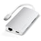 Satechi USB-C Multi-Port Adapter 4K with Ethernet V2 (Silver)